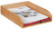 Relaxdays, natürlich Dokumentenablage Bambus, perforiert, stapelbar, A4, Schreibtischablage, Büro, HBT: ca 7 x 25 x 33, 100, 1 Stück