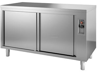 Meuble Bas Inox Chauffant Double Façade - Gamme 700 - Combisteel - 2000x700Coulissante