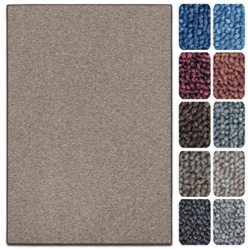Tappetini per Scale Interne - Copri - Gradini Antiscivolo, Combinabili con Tappeti e Passatoie in Vari Colori e Misure - Rettangolari - Set da 15-23.5 x 65 cm - Marrone Chiaro