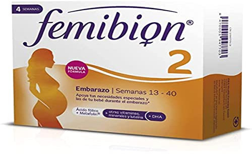 Femibion 2 Complemento Alimenticio Prenatal, 28 Tabletas + 28 Cápsulas