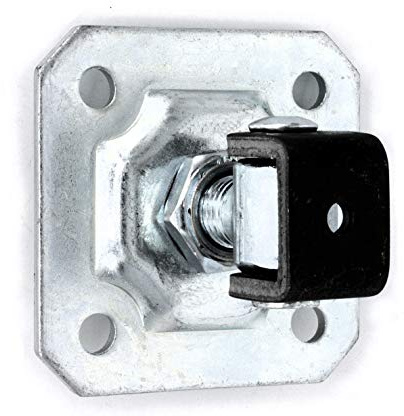 UHRIG Einstellbares Torband M20 mit geschmiedeter Anschraubplatte, verzinktes Schwerlast Scharnier für Gartentor