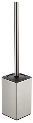 BGL Toilettenbürstenhalter, Edelstahl, 304, stehend, gebürstetes Nickel, quadratisch, Toilettenschüssel, Bürste für Badezimmer Aufbewahrung und Organisation