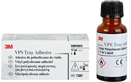 3M - VPS Tray Adhesive (Pack of 1-17mL Bottle) Dental Tray Adhesive Liquid Material by 3M-Dental (7307)