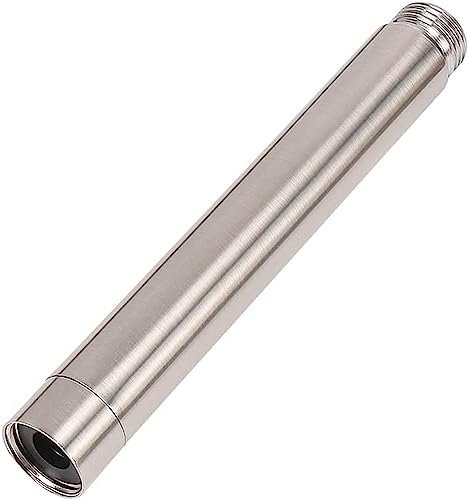 G1/2'' Duschkopf Verlängerung Gebürstetes Nickel 10cm, Edelstahl Dusche verlängerungsrohr,Handbrause Verlängerung für Duschkopf,Badezimmer Dusch Verlängerungsarme (10cm, Gebürstetes Nickel)