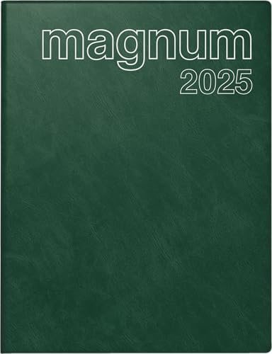 rido/idé Buchkalender Mod. magnum 2025 | 183×240 mm, Kunststoff, dunkelgrün