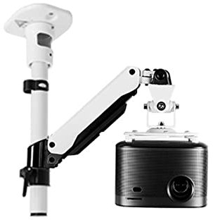 zhongqunli Extendable Projector Projector Bracket Wall Mounted Projector Hanger Projector Hanger Air Pressure Hover Telescopic Rotation Stand Projector Wall Mount(GAPR07-A)