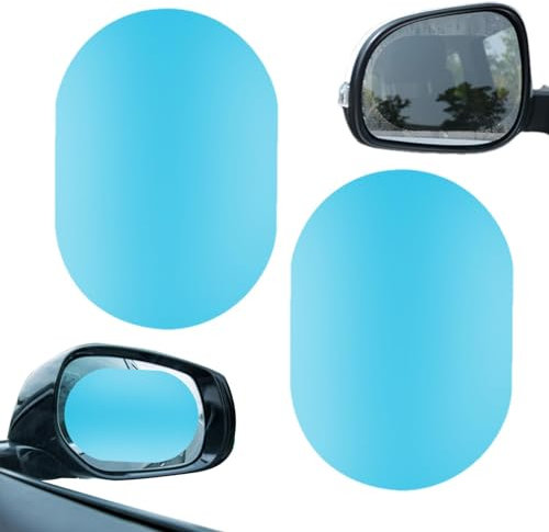 Anti-Regen-Aufkleber für Autospiegel, wasserdichte Autospiegelfolie, Rückspiegel Nano Clear Aufkleber für sicheres Fahren - Wasserdichte, regensichere Spiegelfolie für Spiegel und Seitenfenster