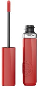 L'Oréal Paris Rossetto Liquido, Colore Intenso ed Effetto Laccato, Tenuta 16H, Resistente alle Sbavature, No Transfer, Con Squalano, Infaillible Laque Resistence, Tonalità: 635 Worth It Medium, 4,3ml