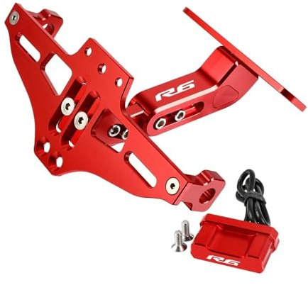 DUSHUO Nummernschildhalterung Für Y&amaha Für R6 Für YZF-R6 Für YZF R6S 1999-2023 Motorrad-Hinterrad-Kennzeichenhalterung Kennzeichenrahmen