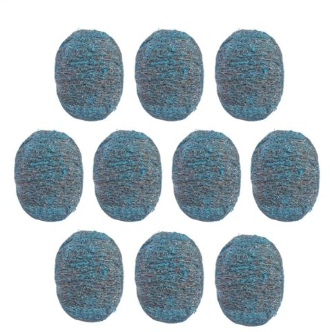 reusable metal scouring pads | scouring stubborn messes | steel wool scrubber | wool soap mat | 10 steel wool pads | tough cleaning on stoves sinks | reusable steel scrubber for broiler racks pots