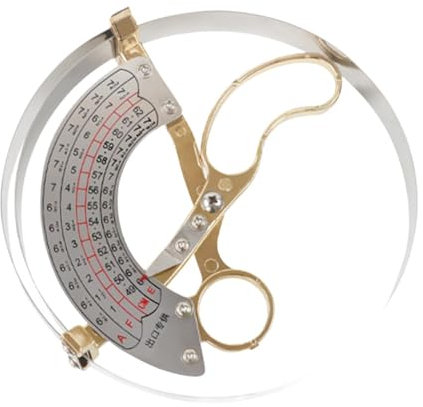 Milageto Cappello Tipo Righello Comodo Bussola Anello per Dimensioni Del Cappello, Strumento di Misurazione in Acciaio Inossidabile, per La Circonferenza Della, M