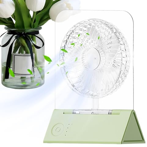 Ventilador personal plegable, pequeño ventilador tranquilo,Pequeños ventiladores de mesa personal | Cuatro velocidades de viento Circulador de aire para el escritorio de dormitorio cubículo de carpas
