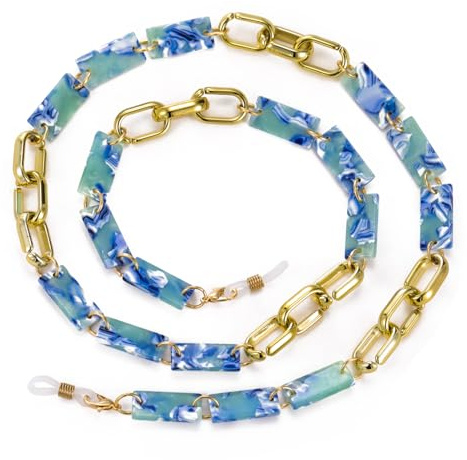 Dreamtimes Acryl Brillenkette einstellbar leichtes Brillenhalter für Frauen Männer Farbe Vielfalt Sonnenbrille Kette