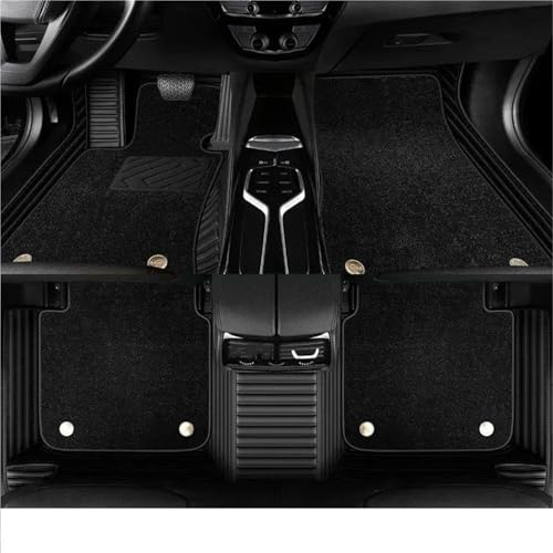 Komplettset Auto-Fußpolster FussMatten Autoteppiche für BYD für Atto 3 2023, Bodenschutzmatten, Fußpolster, rutschfeste Innenausstattung, wasserdichte Einlage Automatte(Farbe 1)