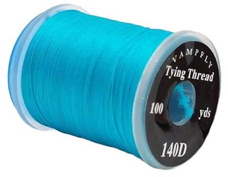 Filo per la costruzione di mosche forti in bobine standard per pesca a mosca, accessori per materiale da pesca a mosca, blu lago 2,5 x