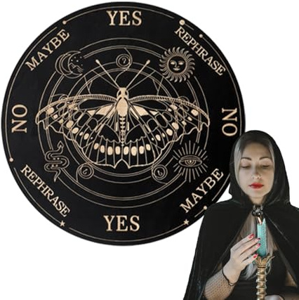 Tablero De Adivinación | Tablero De Madera Esotérico con Letras Y Puntero,Juego De Ouija para Adivinación para Fiestas Y Reuniones