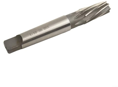 GLFLOW Kegelreibahle 1:10 HSS Spirale konisch Spannreibahle 22–30 mm CNC-Werkzeugmaschine Handbedienung (30 mm)