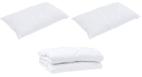 Gecheer Duvet Estivo con Cuscino 3 Pezzi, Copripiumino Trapuntato Estivo in Microfibra e Cotone Traspirante, Ideale per Noti Fresche, Confortevole e Leggero per Camera da Letto Moderna