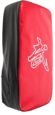 Healeved Coussin de Frappe Épais Rouge en PU et EVA – Protection Pieds et Mains pour Kickboxing Taekwondo Karaté – Équipement D’Entraînement Arts Martiaux Adapté Adultes et Garçon et