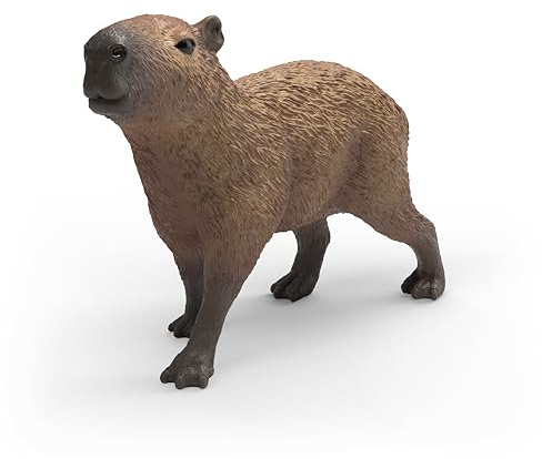 schleich WILD LIFE | Capybara 14934 | Detaljerad djurfigur och samlarfigur | Zoo Toys | Present för pojkar och flickor | Födelsedagsdekoration | Figur från 3 år | 7 x 3 x 5 cm