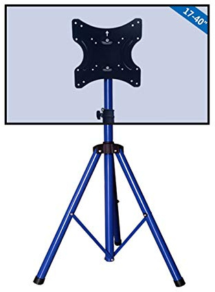 Support de Sol pour téléviseur One for All Support TV Universel avec trépied – Taille d'écran 32-55 - Téléviseurs LCD/LED/Plasma – Pivotant à 360° réglable en Hauteur – VESA