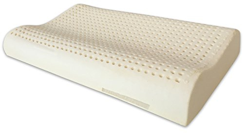 Marcapiuma - Kissen aus Naturlatex Modell Doppelwelle - Kopfkissen Latex gelocht Ultra atmungsaktiv Erholung natürlich und gesund - Höchster Komfort Ergonomisch antibakteriell - 100% Made in Italy