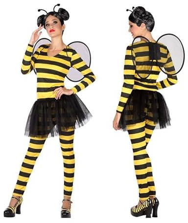 Atosa-54232 Atosa-54232-Costume-Déguisement Abeille XS-S-Adulte, Femme, 54232, Jaune