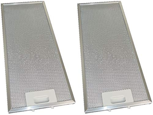 Ufixt Lot de 2 filtres à graisse en métal pour hotte AEG, Ariston, Atag, Baumatic, Beko et Belling 185 x 465 mm