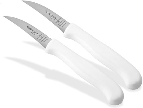Set de couteaux à légumes de Solingen Fabriqué en Allemagne avec une lame incurvée tranchante pour couper les fruits et légumes (2)