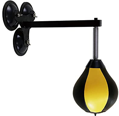 TSTSM Hängende Tür/Wand Boxsack Mit Ständer, Kinder Teenager Kind Erwachsene Boxball Speed Bag, Aufblasbarer Leder Boxball, Höhenverstellbarer Speedball-C