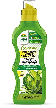 Albagarden - Concime Piante Verdi - 1 KG - Equilibrato, Fertilizzante Nutriente Fogliare Per Giardino, Orto e Piante In Vaso, Con Alto Titolo Di Azoto