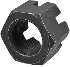 sourcing map 1 Stück Sechskant-Schlitzmutter aus Kohlenstoffstahl M30 x 1,5 mm Sechskantmuttern
