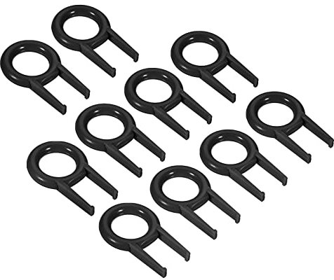 PATIKIL Tecla Extractor Interruptor Removedor, 10 Paquete Bricolaje Herramienta Fijación Teclado Plástico para Mecánico Teclado, Negro