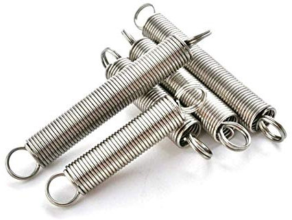 Verlängerte komprimierte Feder Doppelhakenende Schwerer Federstift 1 Stück 304 Edelstahldraht Durchmesser 2 mm Außendurchmesser 17 mm 20 mm Doppelhaken Kleine Expansionsspannfeder Hardware-Zubehör 2 x