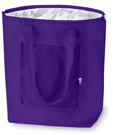 Dispositivo di raffreddamento pieghevole riutilizzabile, Shopping, borsa da spiaggia leggera e durevole, con fodera interna in alluminio per una perfetta funzione di raffreddamento - 25L