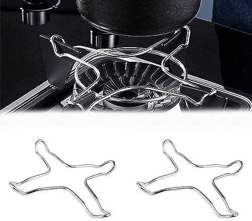 Support Gaziniere Gaz 2 Pièces, Universel Support pour Cuisinière, Cuisinière à Gaz de Support, Réducteurs de Gaz Support Wok, Casserole Support de Poêle à Gaz, pour Cafetière Cuisinière à Gaz
