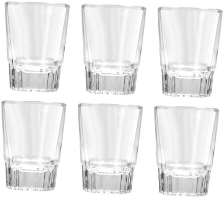 BESTonZON 6pezzi Bicchieri Temperato Per Whiskey e Vino Bicchieri Eleganti Per Bar e Uso Domestico Per Cocktail e Ricevimenti Design Resistente e Versatile
