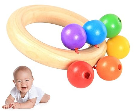 UPKOCH 1stück Hand Mit Jingle Bells Musikinstrument Für Kleinkinder Leichtes Zur des Rhythmus Aus Sicherem Für Junge Mädchen Ab Monaten Zufällige Farbwahl