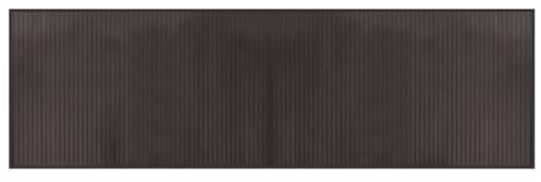 vidaXL Alfombra Rectangular bambú marrón Oscuro 60x200 cm, Alfombra de área, Alfombra de Sala de Estar, Alfombra de Cocina, Alfombra de Piso