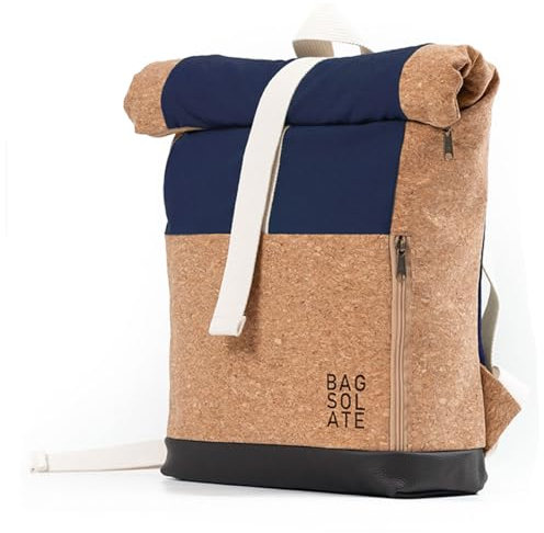 Bagsolate Rucksack (Marine Blau) - Isoliert - Nachhaltig - Stylisch