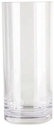 Milageto 35cm Minimalist Acrylic Cylinder Vase - Clear Tall Floor Standing Cylindrical for Large Flowers, Living Room, Wedding Centerpieces and Home Decor