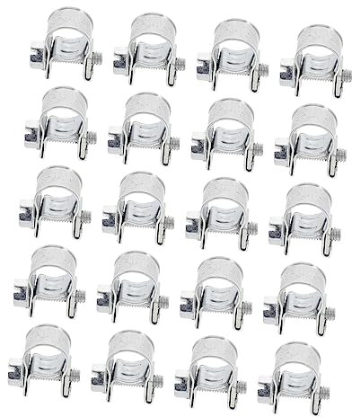 KITANDOVE Water Pipe 20pcs Mini Hose Clamps High Performance Resistance Pressure Resistance