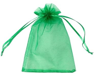 NihaoWXM 100 Stück Pflanzbeutel for Gemüse, Trauben, Obst, Obstschutzbeutel, Garten-Vogelschutznetz, Netzbeutel, Erdbeerbeutel, Gartengeräte Traubenschutzbeutel(Green,20x30cm (100 Pcs))