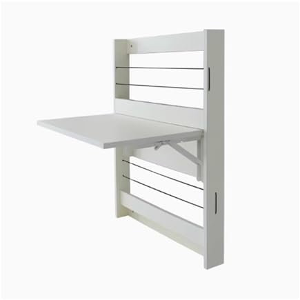 YFAURNDE Wandmontierter Tisch,Wand Klappbar Regal,wandklapptisch küche,klapptisch Wand,Wand wandtisch klappbar,Aufklappbar Wandmontiert Tisch (White)