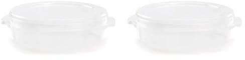 Acan Tradineur - Pack de 2 Fiambreras para Tortillas - Fabricado en plástico - Capacidad de 3 litros - Apto para microondas y lavavajillas - 8,5 x 30 x 27,5 cm
