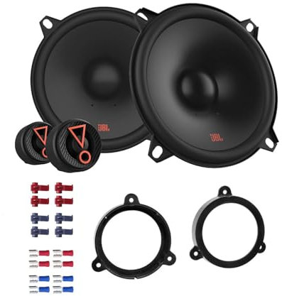 JBL Stage3 507CF Auto Lautsprecher Boxen 270 Watt 13 cm 2 Wege Kompo passend für Renault Clio 4 ab 2012 Türen Heck