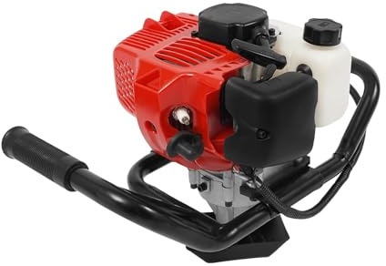 panfudongk Tarière de fontaine, moteur à essence, perceuse manuelle, 52 cc, moteur à 2 temps, pour le perçage du sol, pour le jardin, l'aménagement paysager, foret non inclus dans la livraison