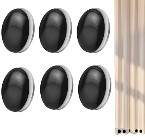 WQNNQW 6 pezzi peso tende esterne,peso per tende esterne,magnete per tende,peso tovaglia da tavolo esterno,peso tenda,peso per tovaglia,basso appesantito(nero)
