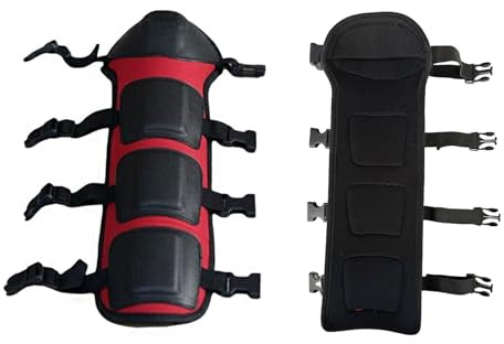 CASOME Protège-Tibias de Protection avec Guêtre Brosse, Guêtres de Débroussailleuse Réglables, Protège-Tibias pour Tonte et Jardinage avec Coussin Éponge Confortable pour Désherbage et Tonte