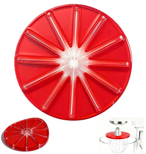 Whisk Cleaning Wiper Kitchen-Aids – Anti-Splatter Silicone Baffle for 6-Wire Whisks, Blender-Cream Scraper Accessory, Perfect Fit for 4.5qt and 5qt Tilt-Head Mixers, Effortless Cleanup for Home Bakers